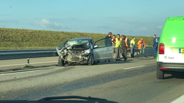 Afsluitdijk richting Friesland dicht vanwege ongeval. Afsluitdijk richting Friesland dicht vanwege ongeval.