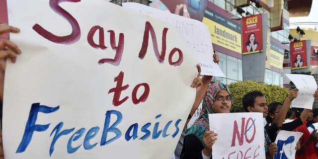 Facebook Free Basics protest in India