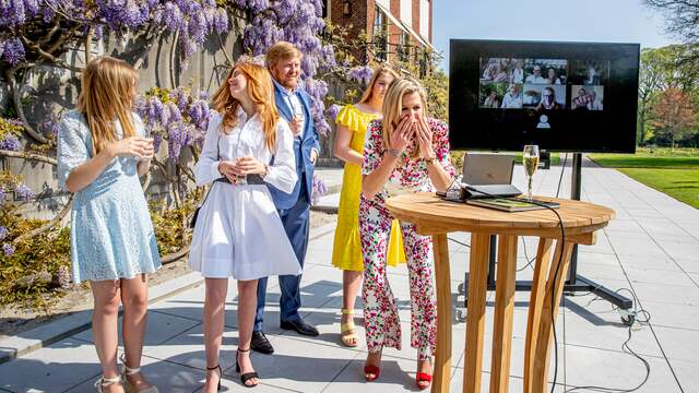 Vorig jaar werd de Nationale Toost digitaal uitgebracht vanuit Huis ten Bosch.
