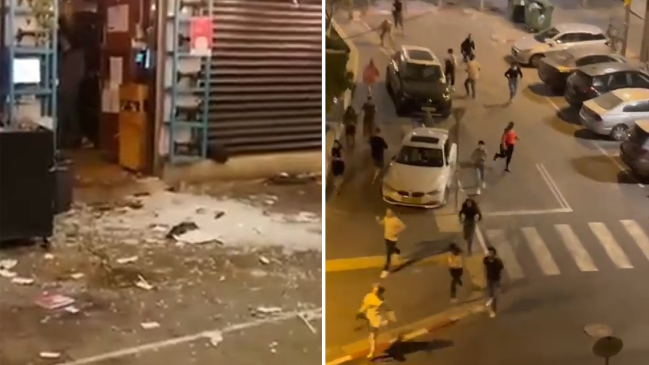 Beeld uit video: Paniek in straten van Tel Aviv na aanslag in bar