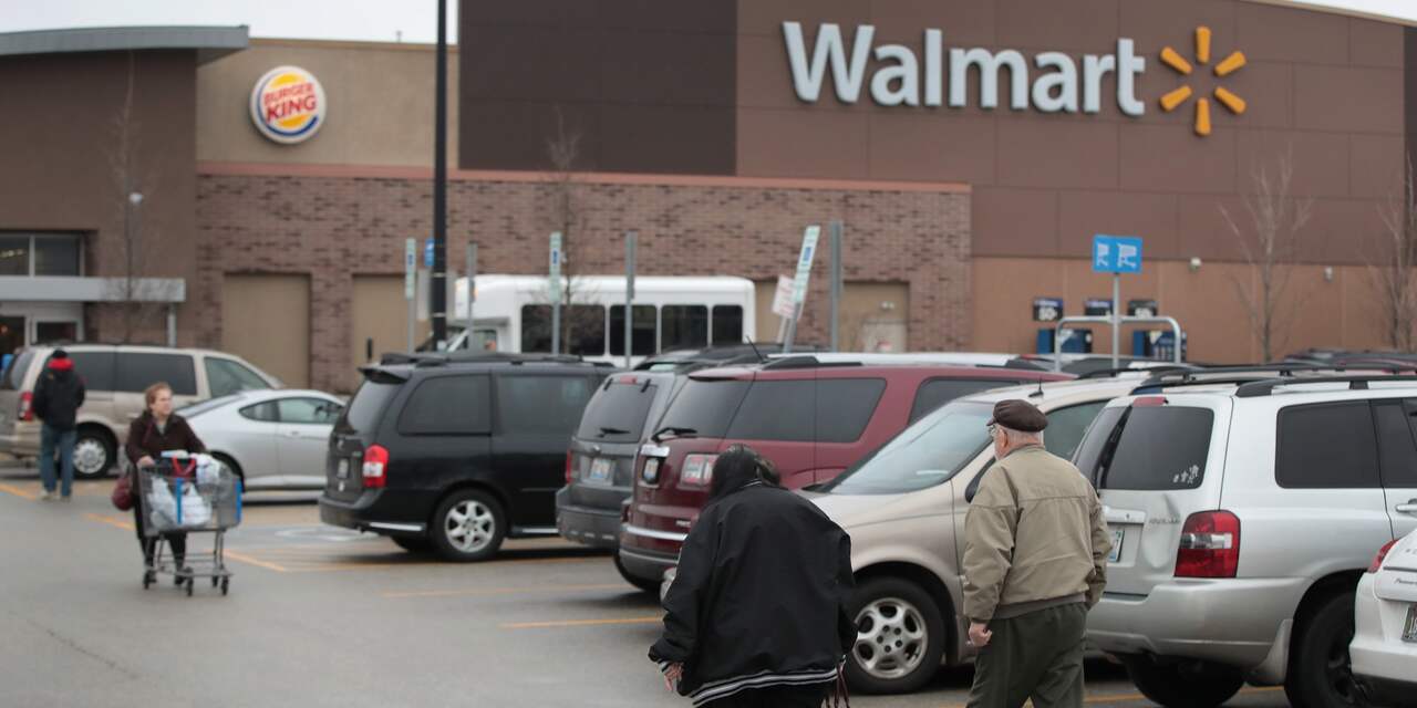 Online groei Amerikaanse supermarktketen Walmart zwakt af