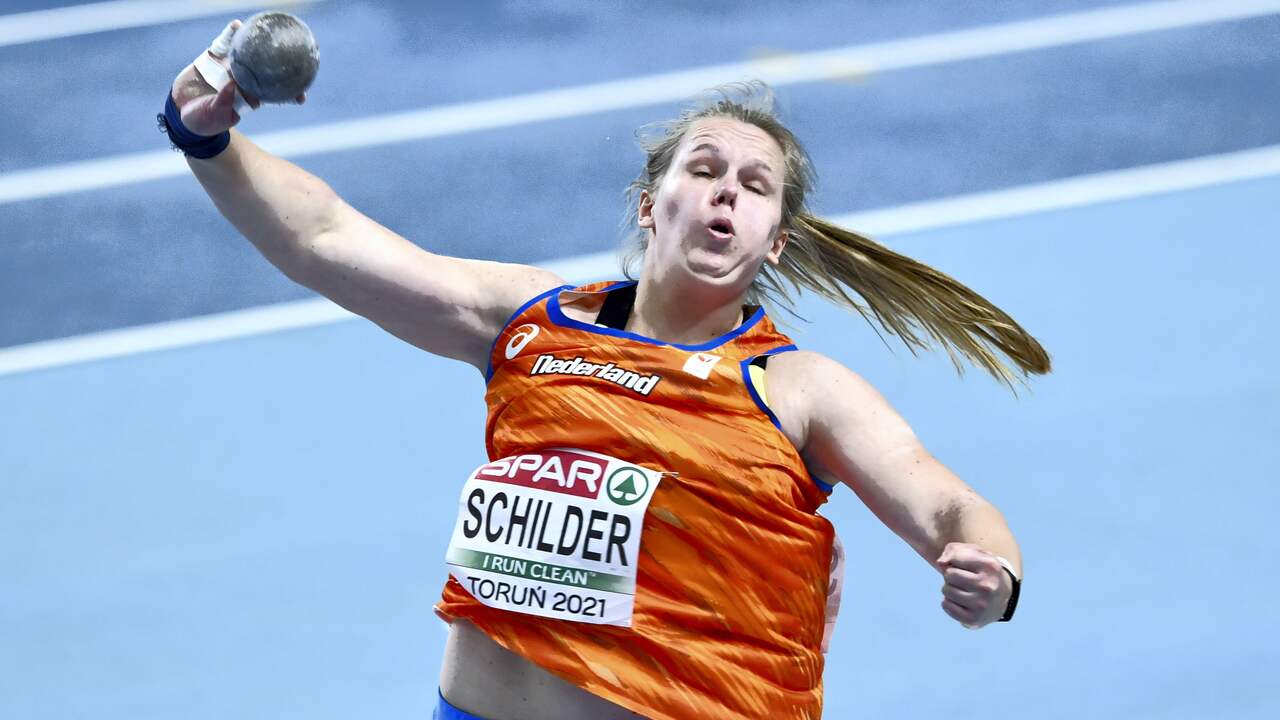 Het talent Jessica Schilder kwam met haar pr maar 2 centimeter tekort voor de olympische limiet.
