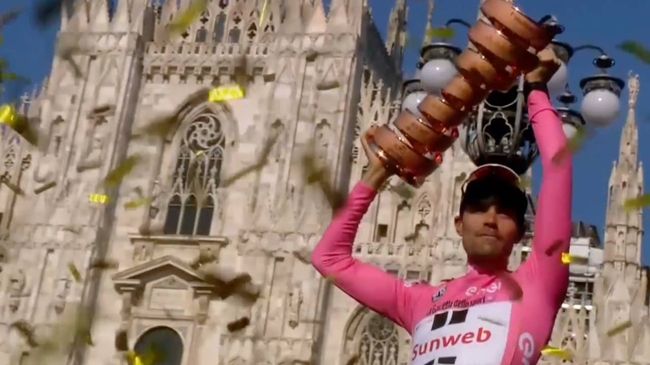 Beeld uit video: Zo schreef Dumoulin historie in honderdste editie Giro