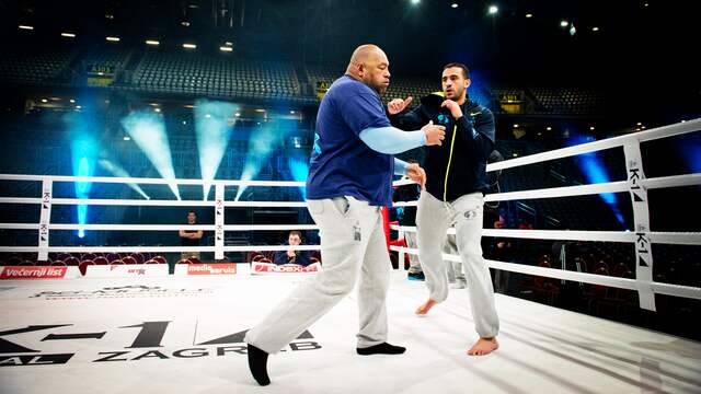 Trainer Mike Passenier en Badr Hari