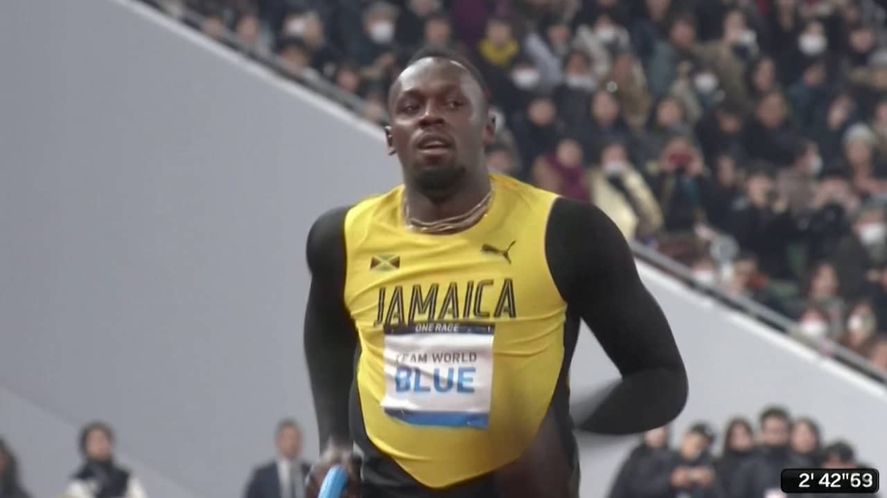 Beeld uit video: Usain Bolt opent gloednieuw olympisch stadion in Tokio