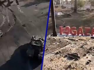 Israëlische tank vernielt Gaza-bord bij Rafah
