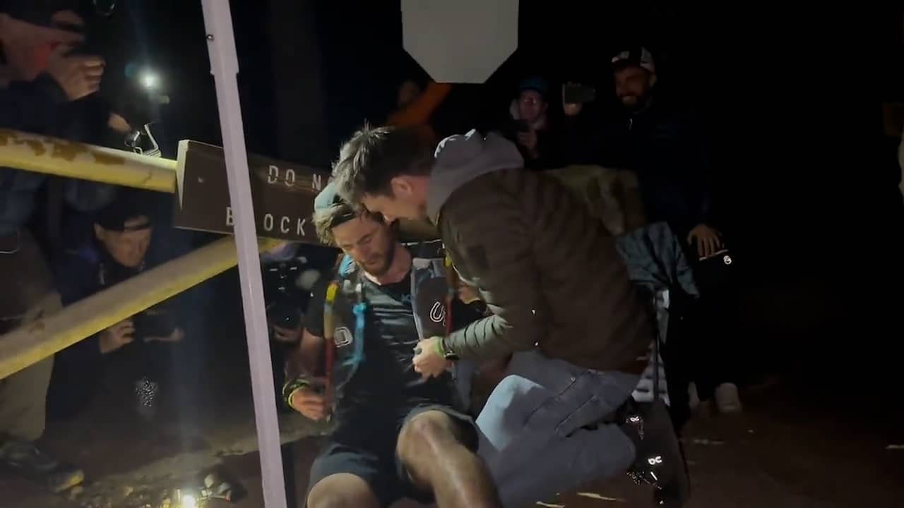 Beeld uit video: Belg haalt op nippertje finish van 'zwaarste ultraloop ter wereld'