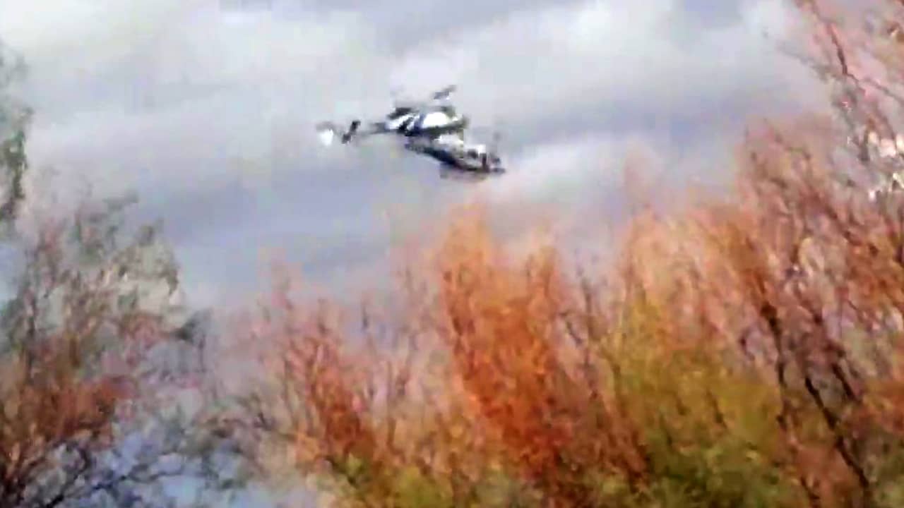 Beelden helikopterbotsing Argentinië