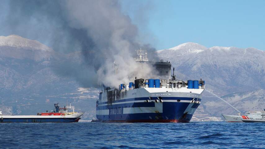 Brand op Griekse veerboot