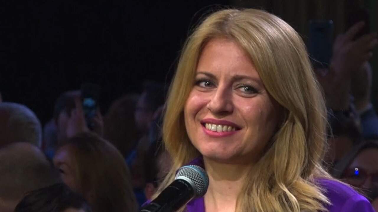 Beeld uit video: Slowakije krijgt eerste vrouwelijke president ooit