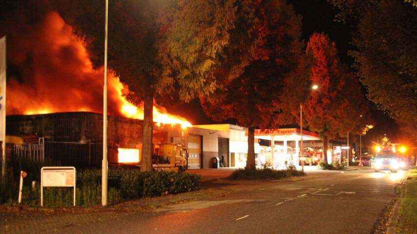 Veel rookontwikkeling bij grote brand in Gorinchem