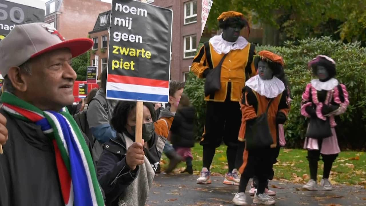 Kick Out Zwarte Piet protesteert tegen grijze pieten in Breda