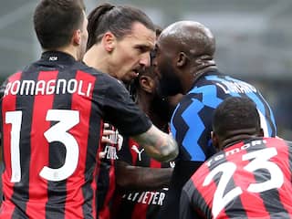Eriksen beslist verhitte derby tussen Inter en AC Milan na rood Ibrahimovic