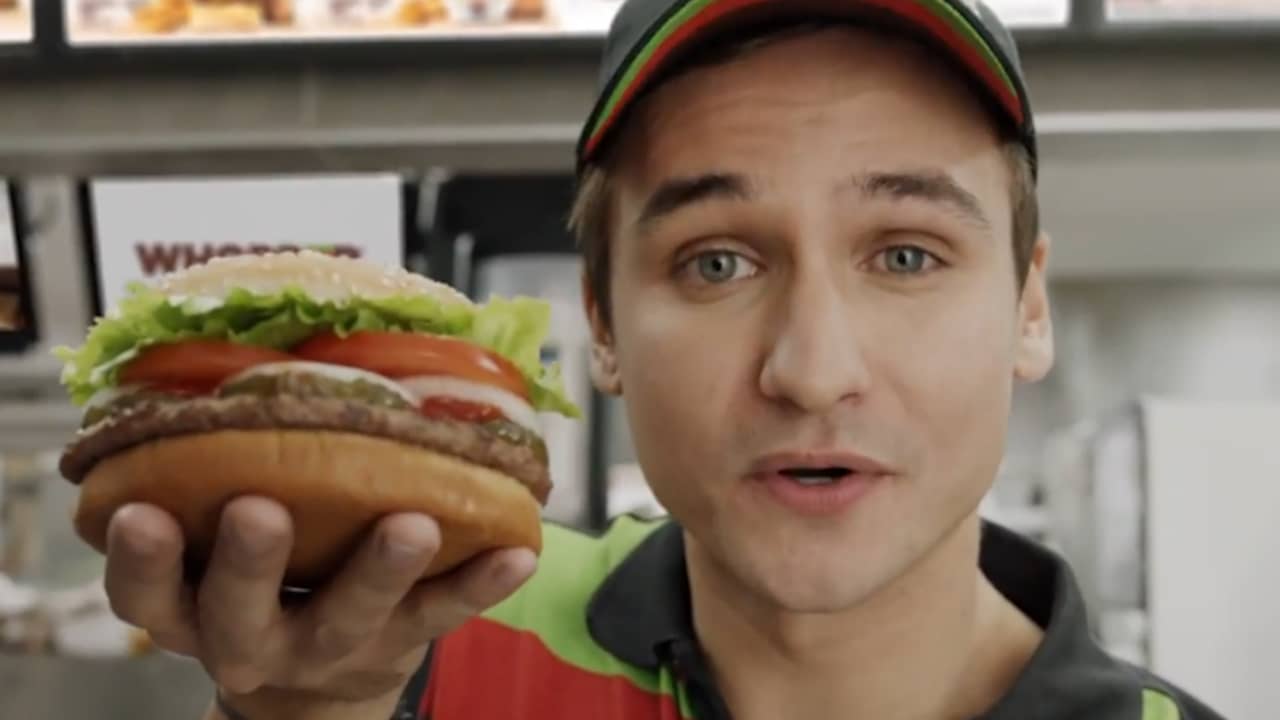 Beeld uit video: Bekijk hier de reclame van Burger King