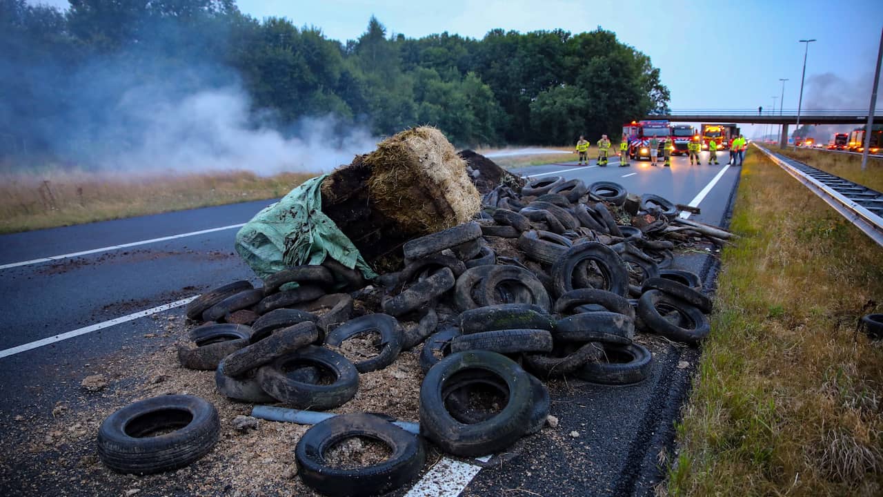 Collisions and closed roads due to dumped waste on and around the A7 |  NOW