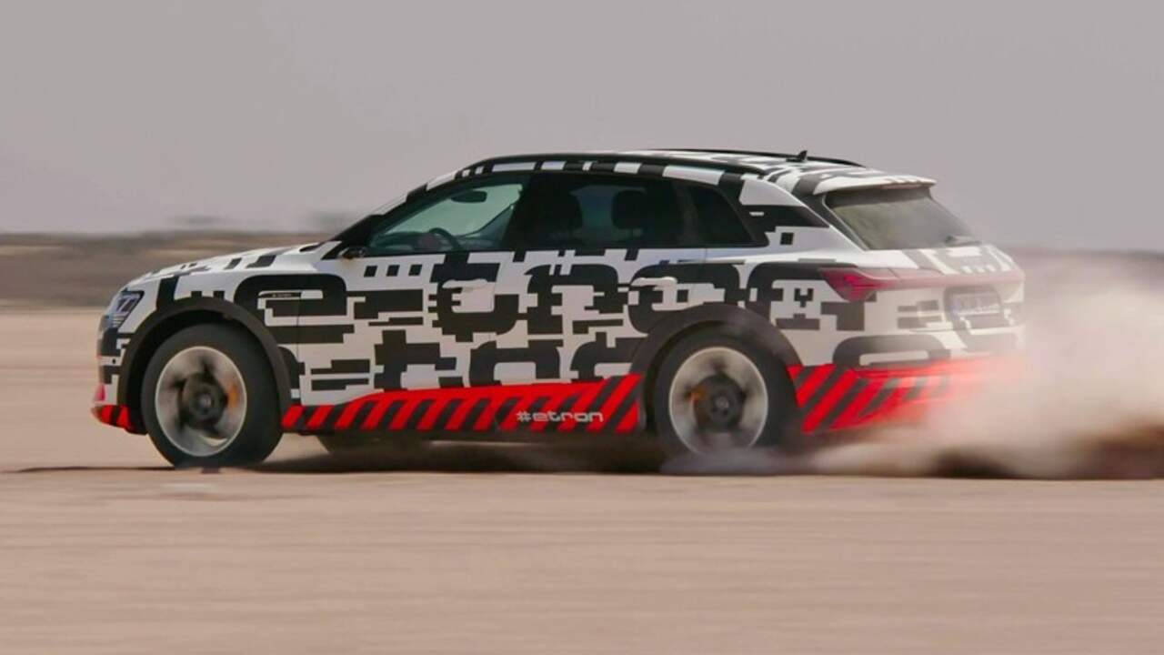 Beeld uit video: Eerste rij-impressie van de Audi e-tron