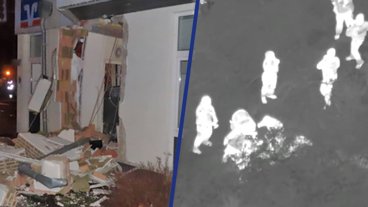 Image from video: Thermal images show arrests of explosive squatters in Germany