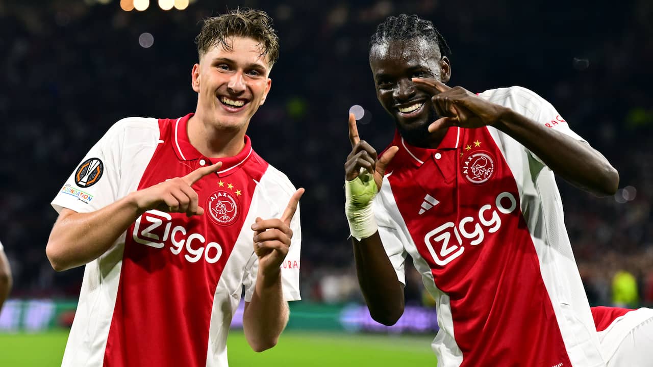 Beeld uit video: Samenvatting: Ajax boekt ruime zege op Besiktas in Europa League