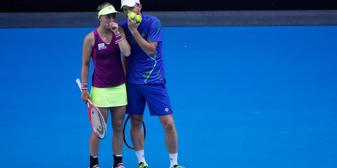 Middelkoop strandt in kwartfinale gemengd dubbel Australian Open