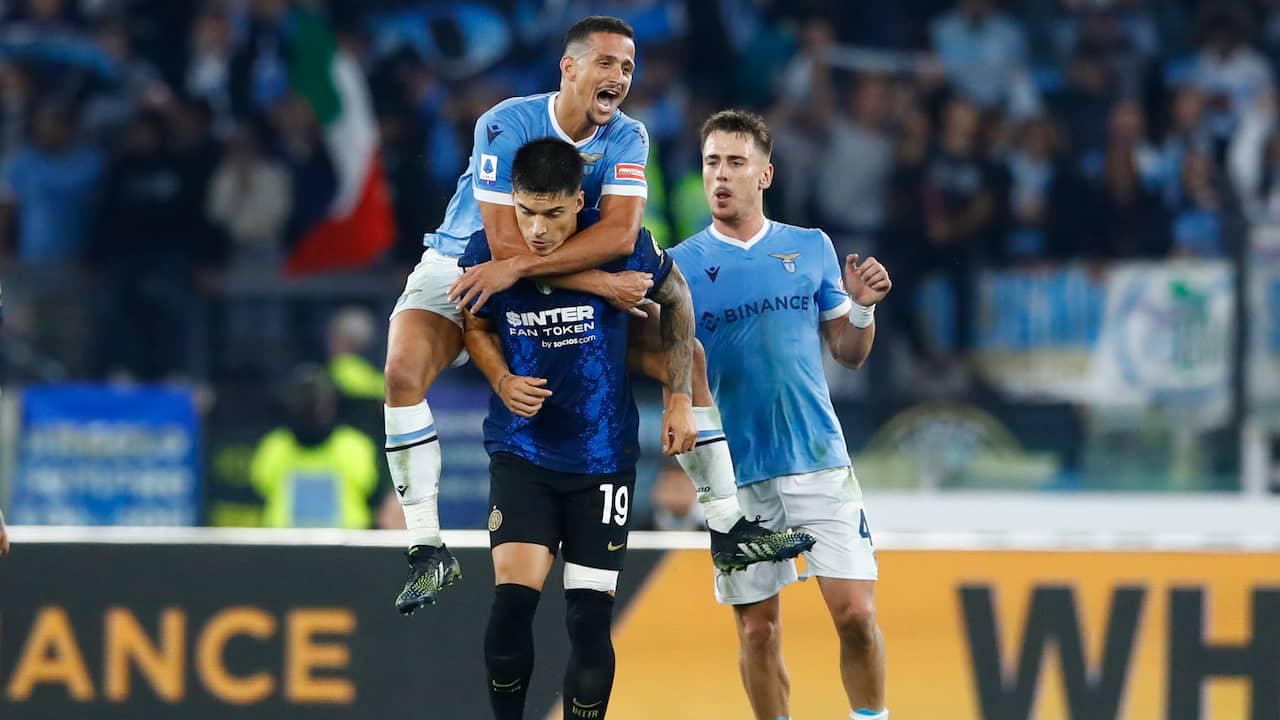 Inter lijdt eerste competitienederlaag bij Lazio, bizarre rode kaart Luiz  Felipe | NU - Het laatste nieuws het eerst op NU.nl