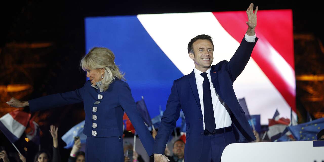 Macron verslaat Le Pen en krijgt zeldzame tweede termijn als Franse president