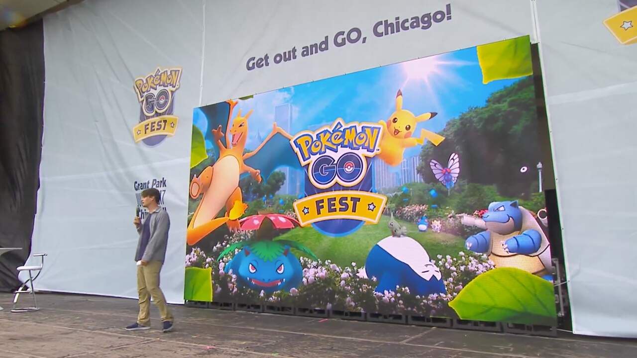 Beeld uit video: Niantic CEO weggejoeld op Pokemon Go festival