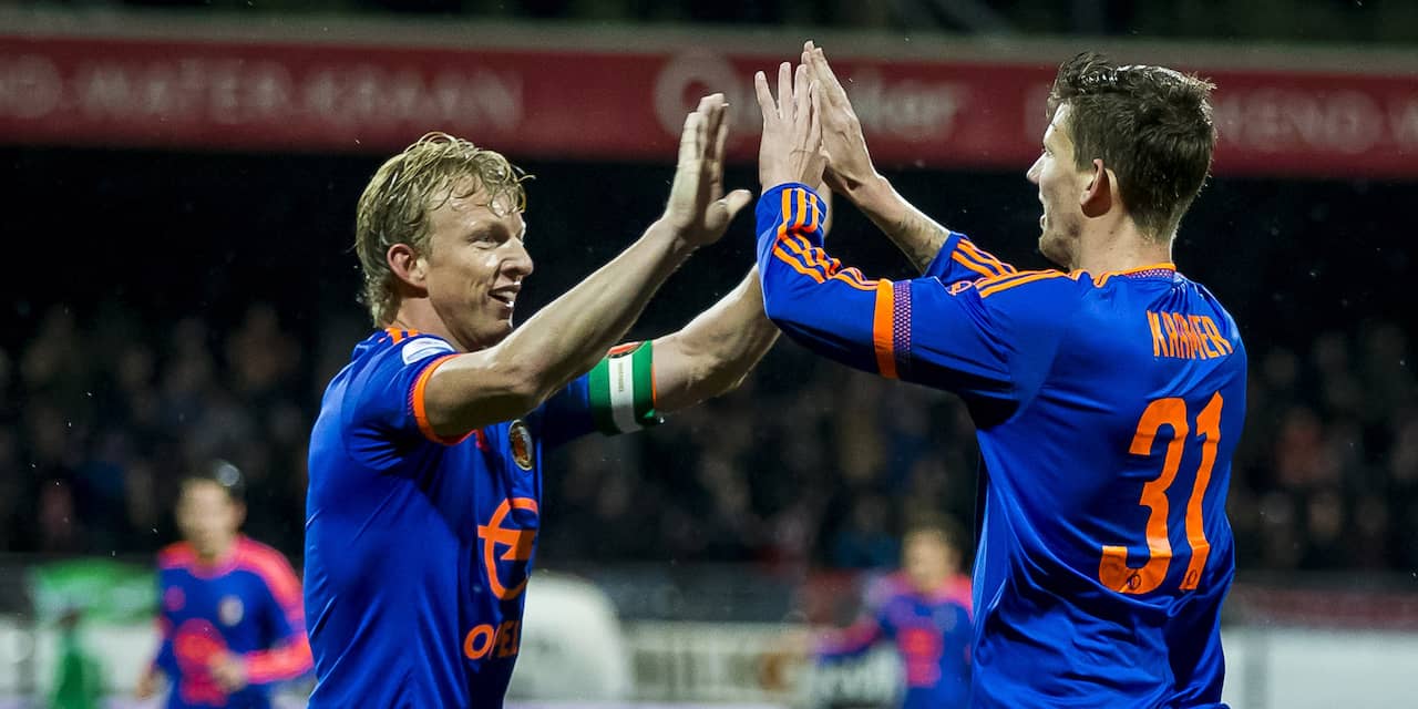 Hattrick Kramer helpt Feyenoord aan overwinning op Excelsior