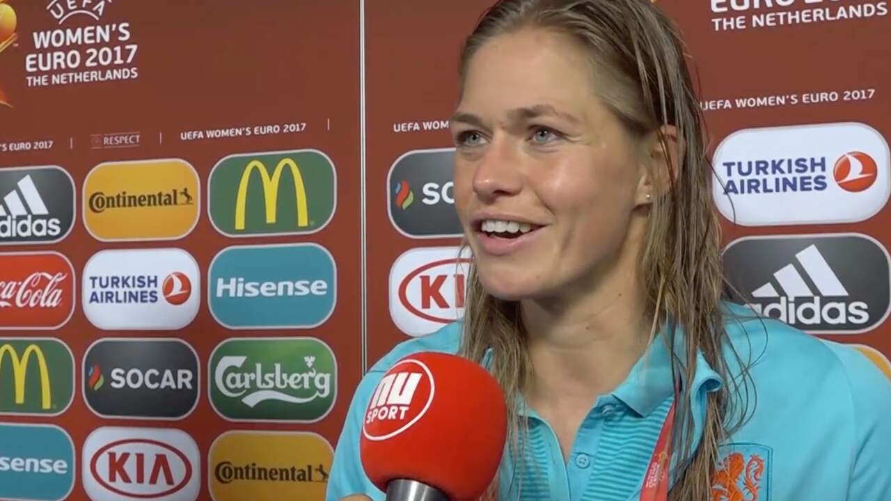 Beeld uit video: 'Speelsters Oranje schreeuwden zich schor na bereiken finale'