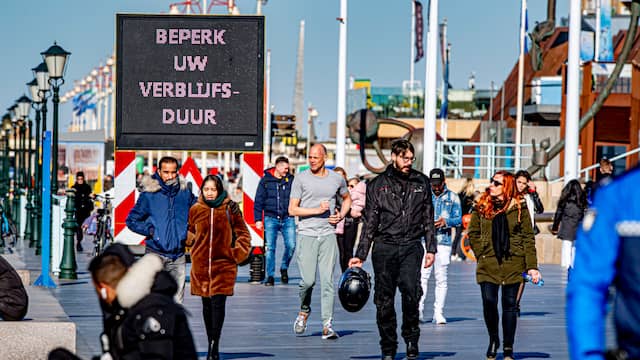 Zodra de zon schijnt, wordt het voor Nederlanders moeilijker om zich aan de maatregelen te houden. Stranden bij Scheveningen, Zandvoort, Bloemendaal en Noordwijk worden druk bezocht wegens het mooie weer.