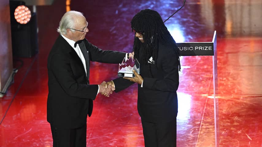 Nile Rodgers krijgt Polar Music Prize uit handen van Zweedse koning