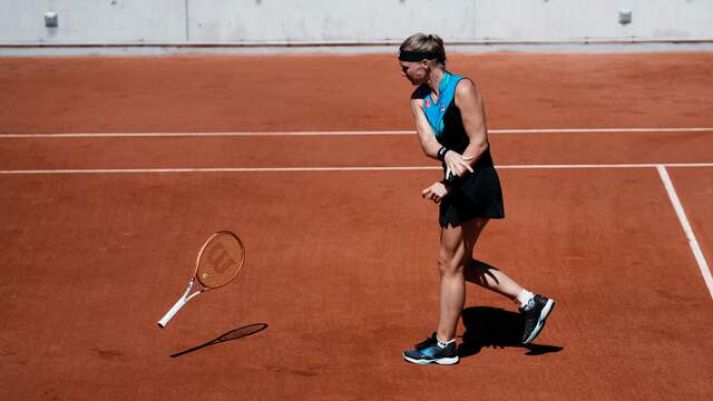 Kiki Bertens ervoer in haar carrière regelmatig stress door de verwachtingen.