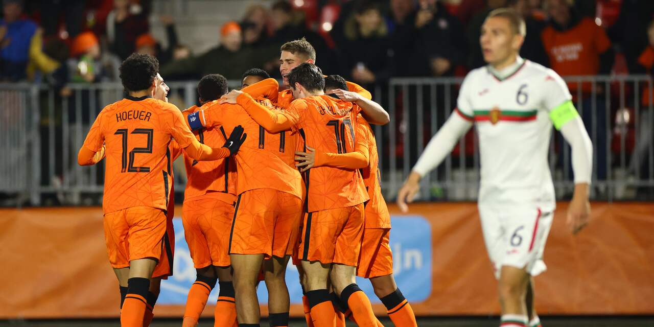 Jong Oranje ondanks fout van keeper Scherpen te sterk voor Jong Bulgarije