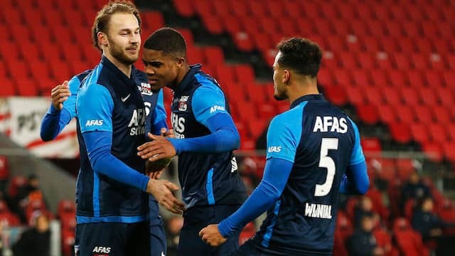 Teun Koopmeiners was the celebrated man at AZ in the first half.