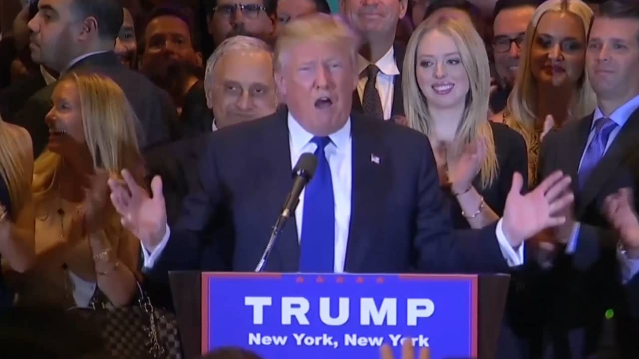 Trump en Clinton winnen belangrijke voorverkiezing New York