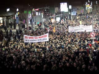 Opnieuw grote demonstraties tegen leiders van Balkanlanden