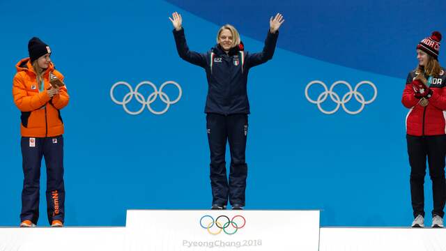 Het goud op de 500 meter ging naar de Italiaanse Fontana