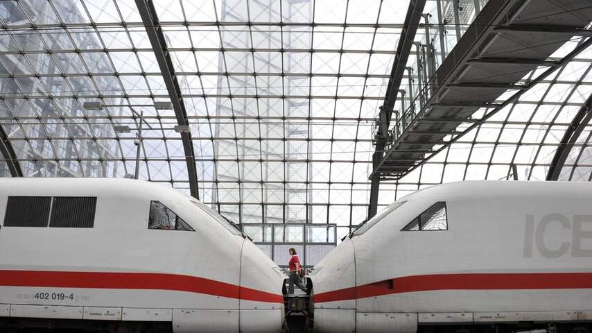 Internationale treinen van en naar Duitsland rijden maandag niet vanwege staking