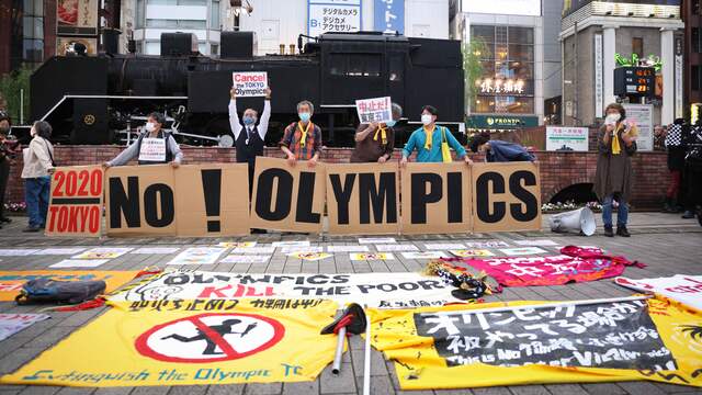 De Japanse bevolking ziet het doorgaan van de Olympische Spelen niet zitten.