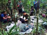 Vier vermiste kinderen veertig dagen na vliegtuigcrash levend gevonden in jungle