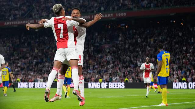 David Neres (7) was de enige speler die tweemaal scoorde.
