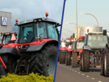Boeren blokkeren distributiecentra en snelwegen in Nederland