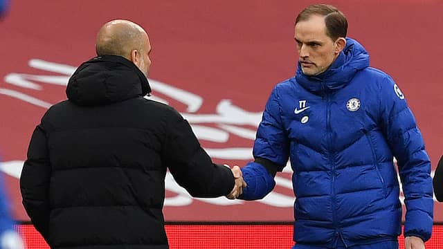 Thomas Tuchel en Josep Guardiola komen elkaar zaterdag in Porto weer tegen.