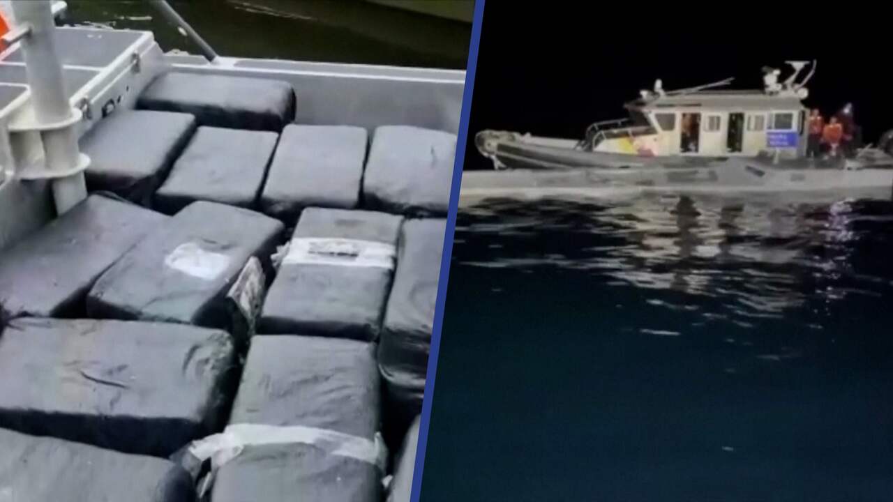 Beeld uit video: Colombiaanse politie onderschept onderzeeër met 3 ton cocaïne