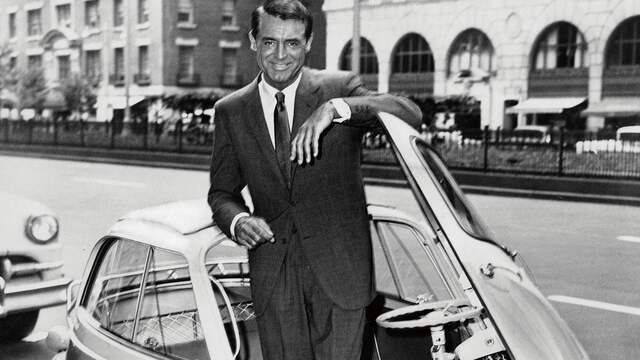 Filmster Cary Grant maakte in de jaren vijftig reclame voor de BMW Isetta.