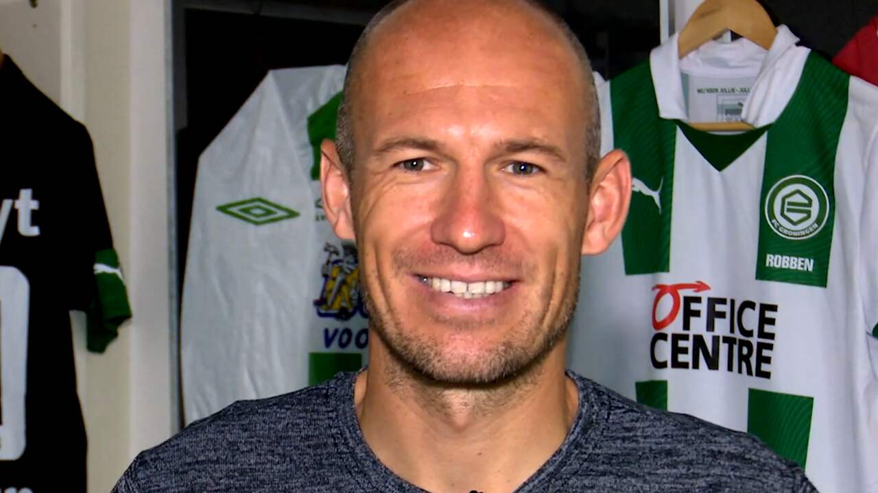 Beeld uit video: Arjen Robben kondigt rentree bij FC Groningen aan