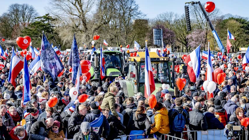 Duizenden boeren bij protest, tientallen probeerden met trekker te komen