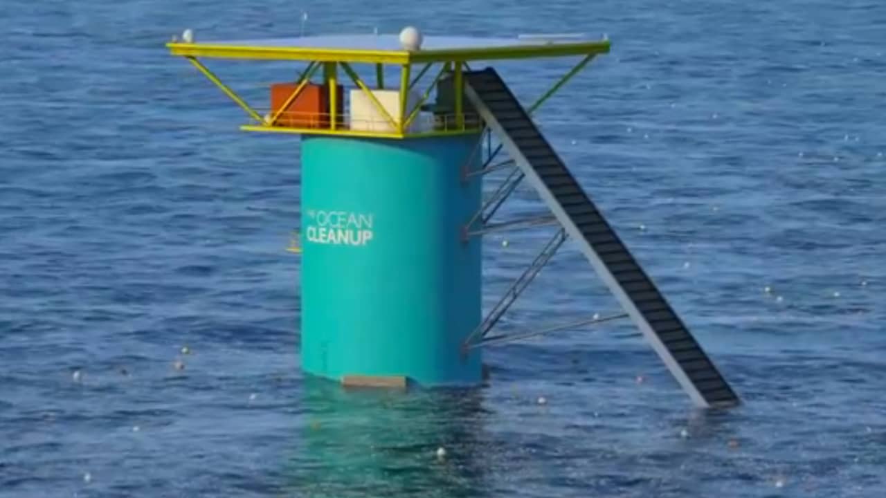 Beeld uit video: Boyan Slat gaat plastic ruimen met The Ocean Cleanup