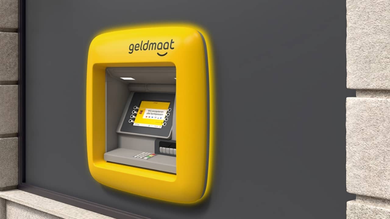 Attent aankomen heuvel Pinautomaat heet straks 'Geldmaat' en wordt geel van kleur | Geld | NU.nl
