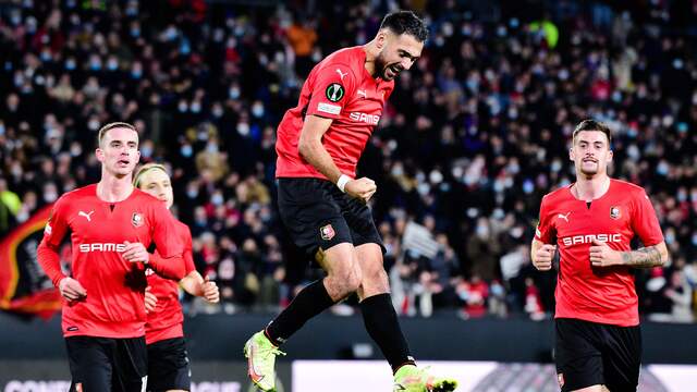 Gaëtan Laborde scoorde drie keer voor Rennais.