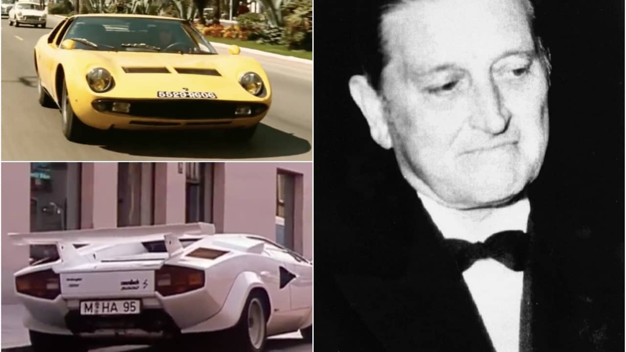 Oprichter Lamborghini 25 jaar dood, drie klassieke modellen